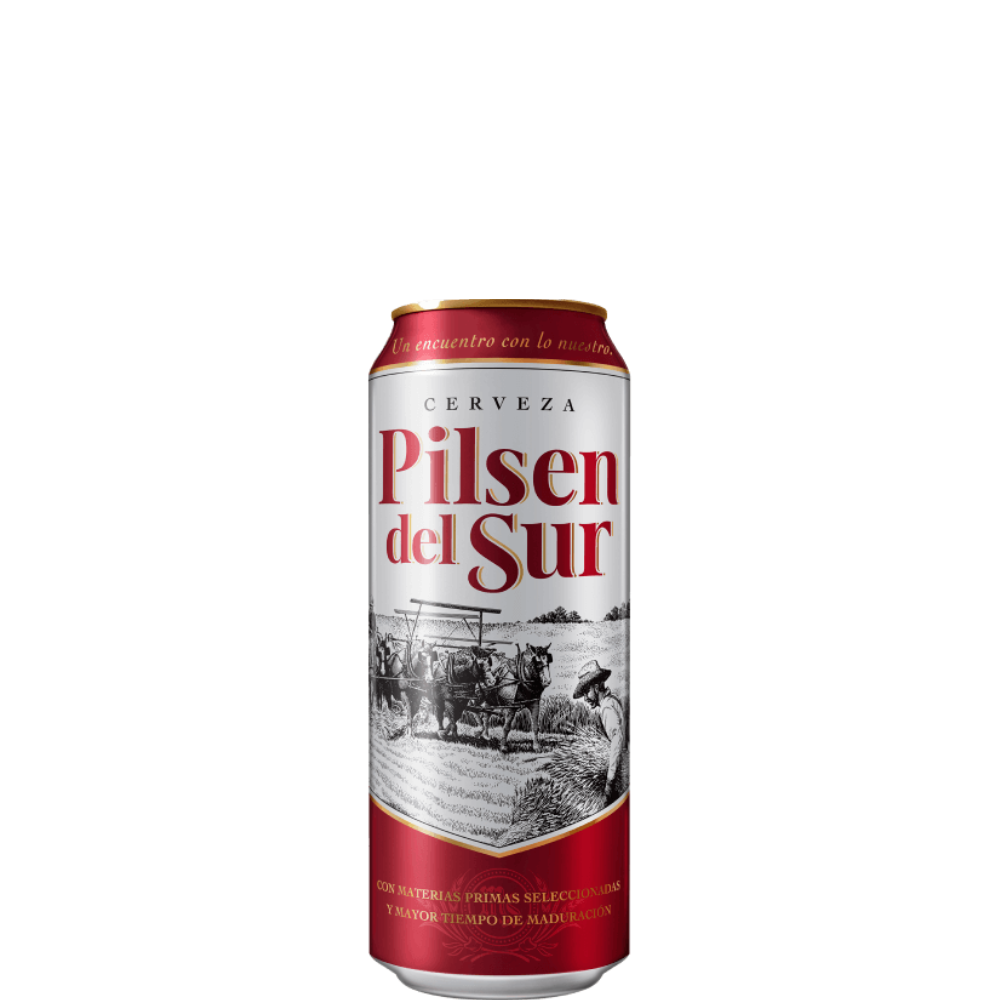 CERVEZA PILSEN DEL SUR 473 ML. DISP. 24 LATAS