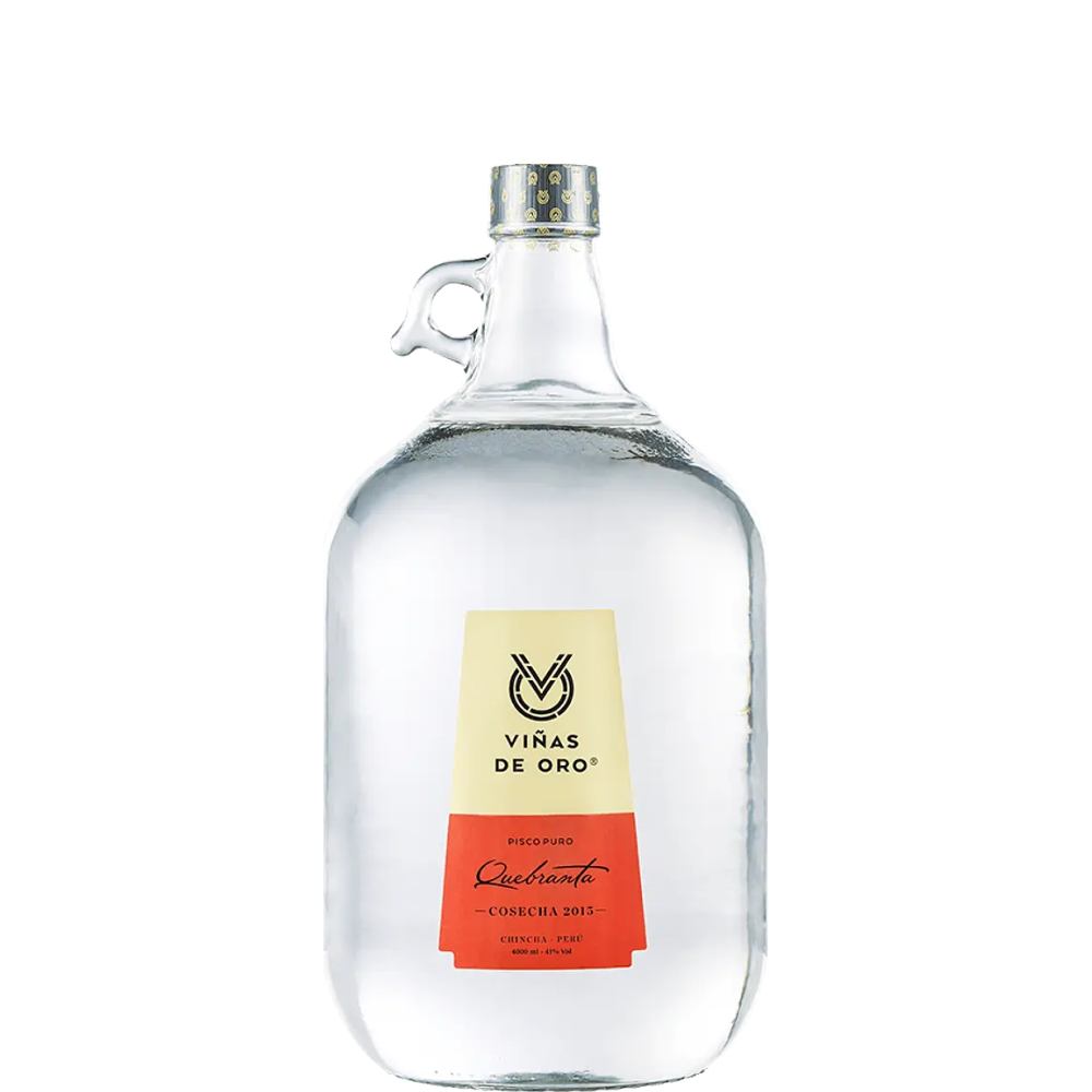 DESTILADO DE UVA VIÑAS DE ORO QUEBRANTA 4.0 LTS.