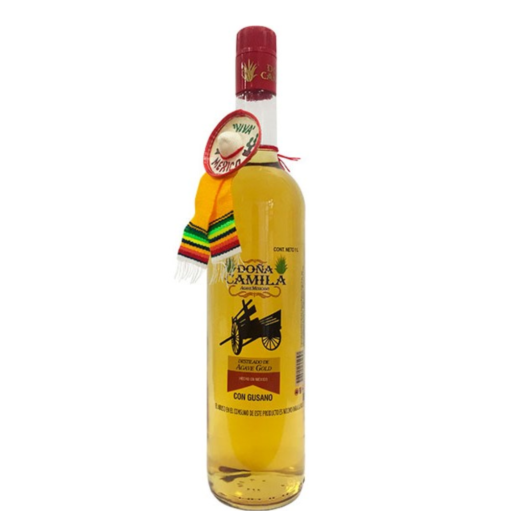 DESTILADO DE AGAVE DOÑA CAMILA CON GUSANO 1.0 LT.