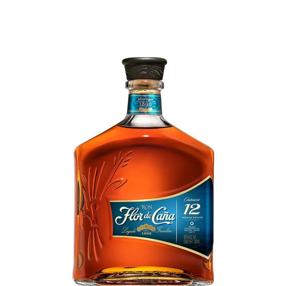 RON FLOR DE CAÑA 12 AÑOS 750 ML.