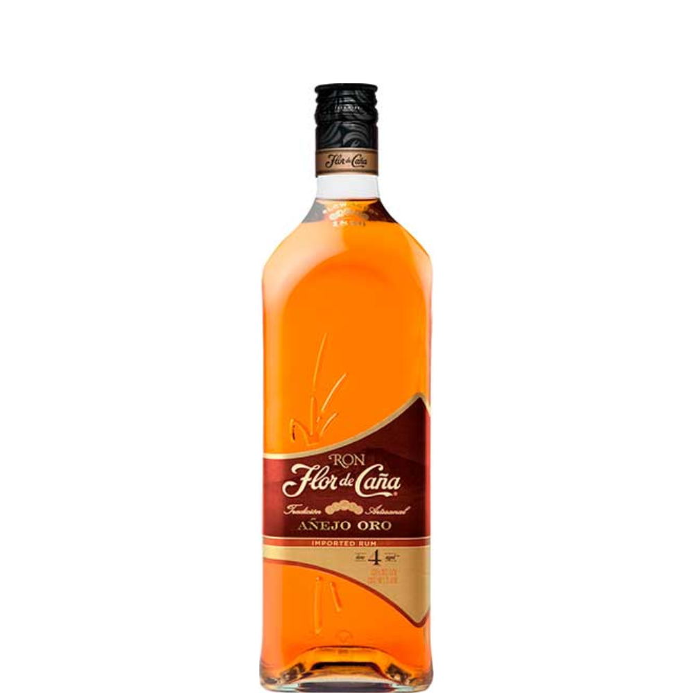RON FLOR DE CAÑA AÑEJO ORO 4 AÑOS 1.0 LT.