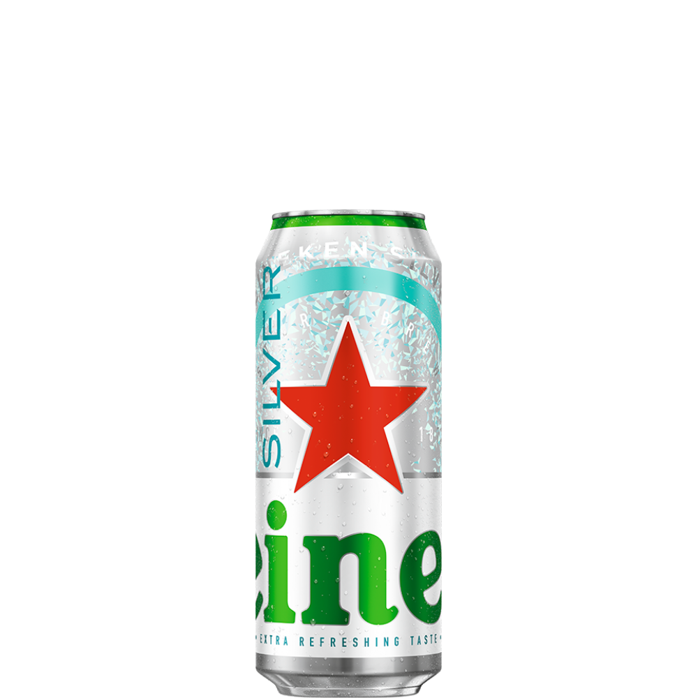 CERVEZA HEINEKEN SILVER 470 ML. DISP. 24 LATAS