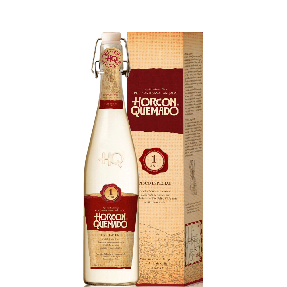 PISCO HORCON QUEMADO 1 AÑO - 645 ML.