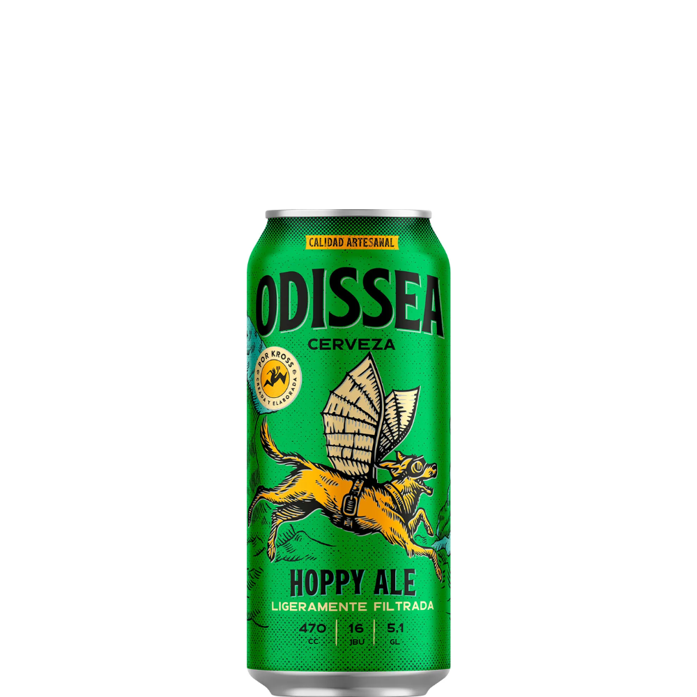 CERVEZA ODISSEA 470 ML. DISP. 24 LATAS