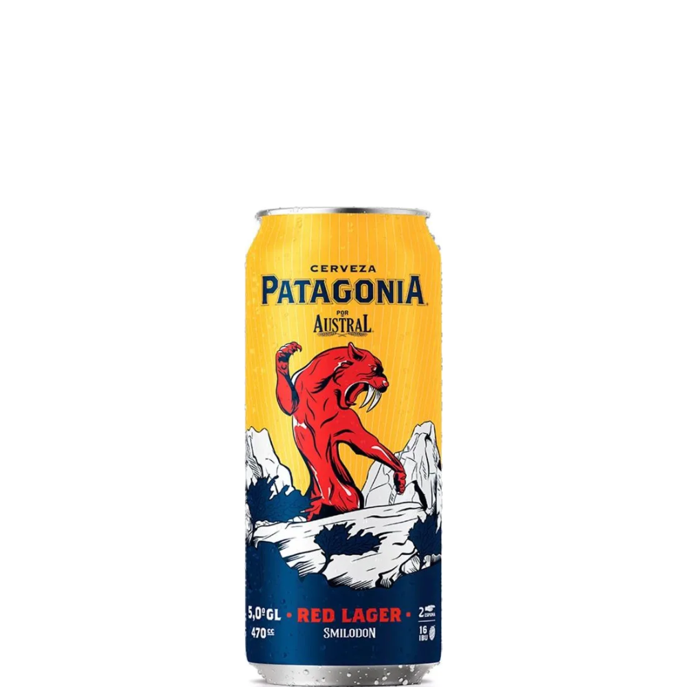 CERVEZA AUSTRAL PATAGONIA RED LAGER 470 ML. 24 LATAS
