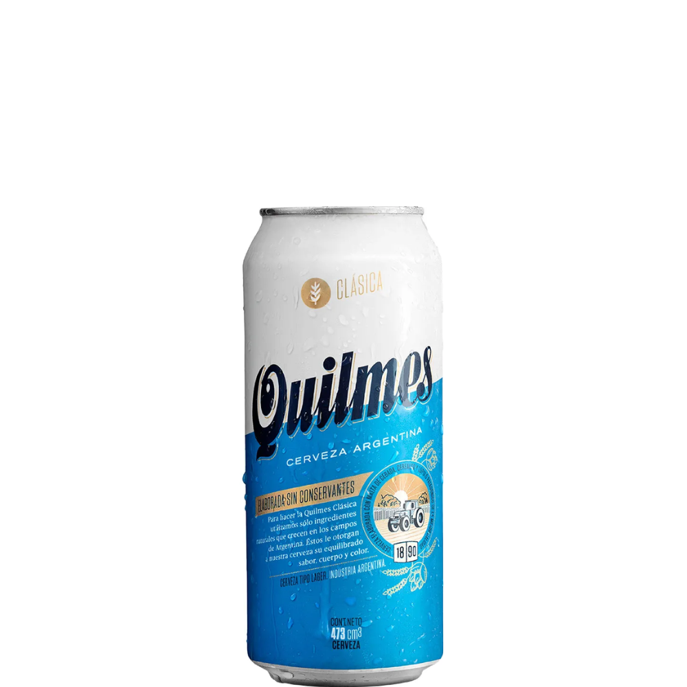 CERVEZA QUILMES 473 ML. DISP. 24 LATAS