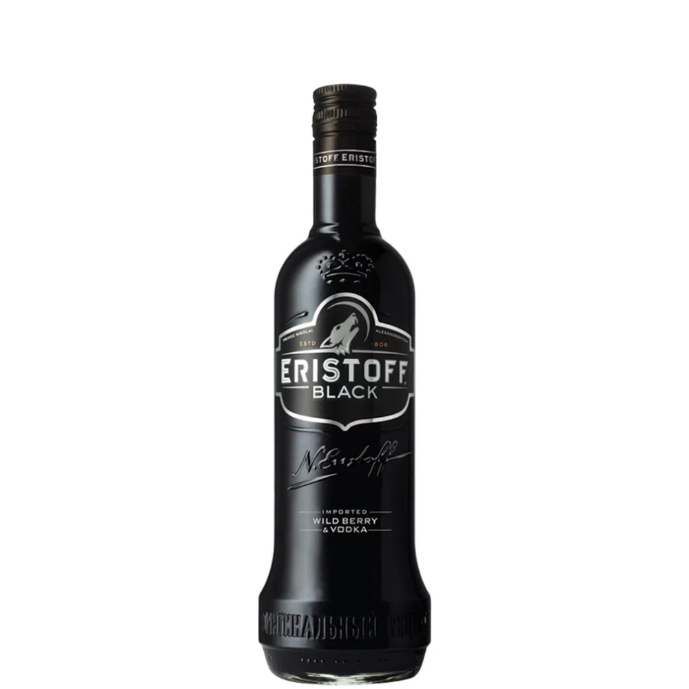 VODKA ERISTOFF BLACK 700 ML.