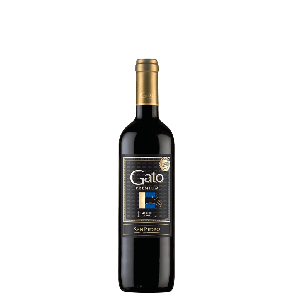 VINO GATO PREMIUM MERLOT 750 ML.