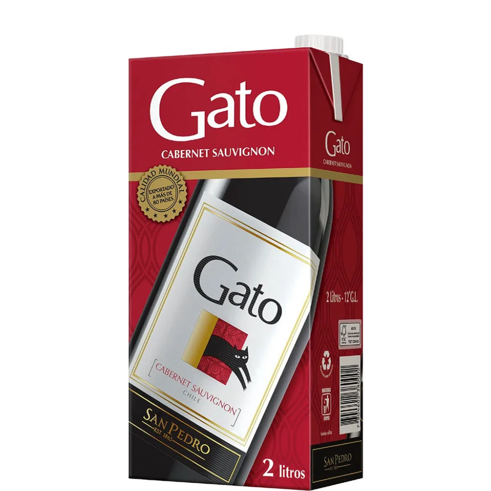 VINO GATO CABERNET SAUVIGNON 2.0 LT.