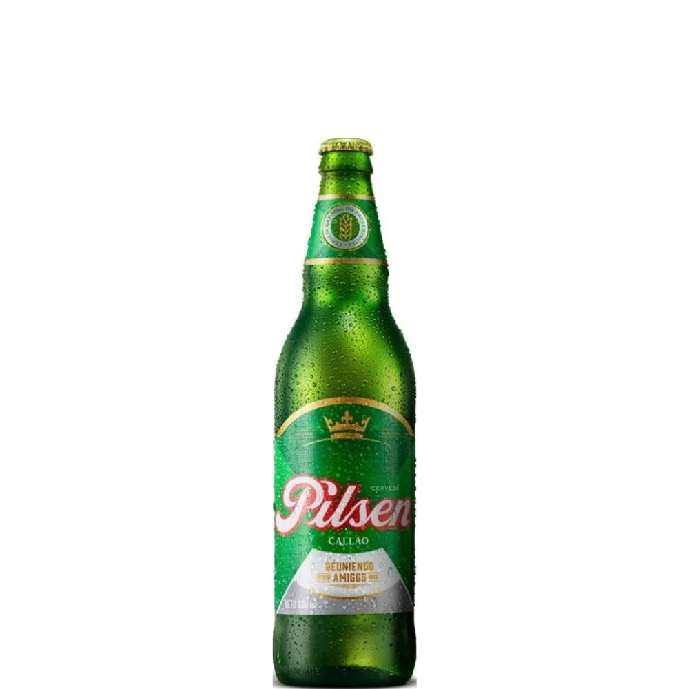 CERVEZA PILSEN CALLAO 630 ML. CAJA 12 BOTELLAS.