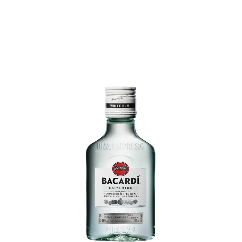RON BACARDI CARTA BLANCA PETACA 200 ML.