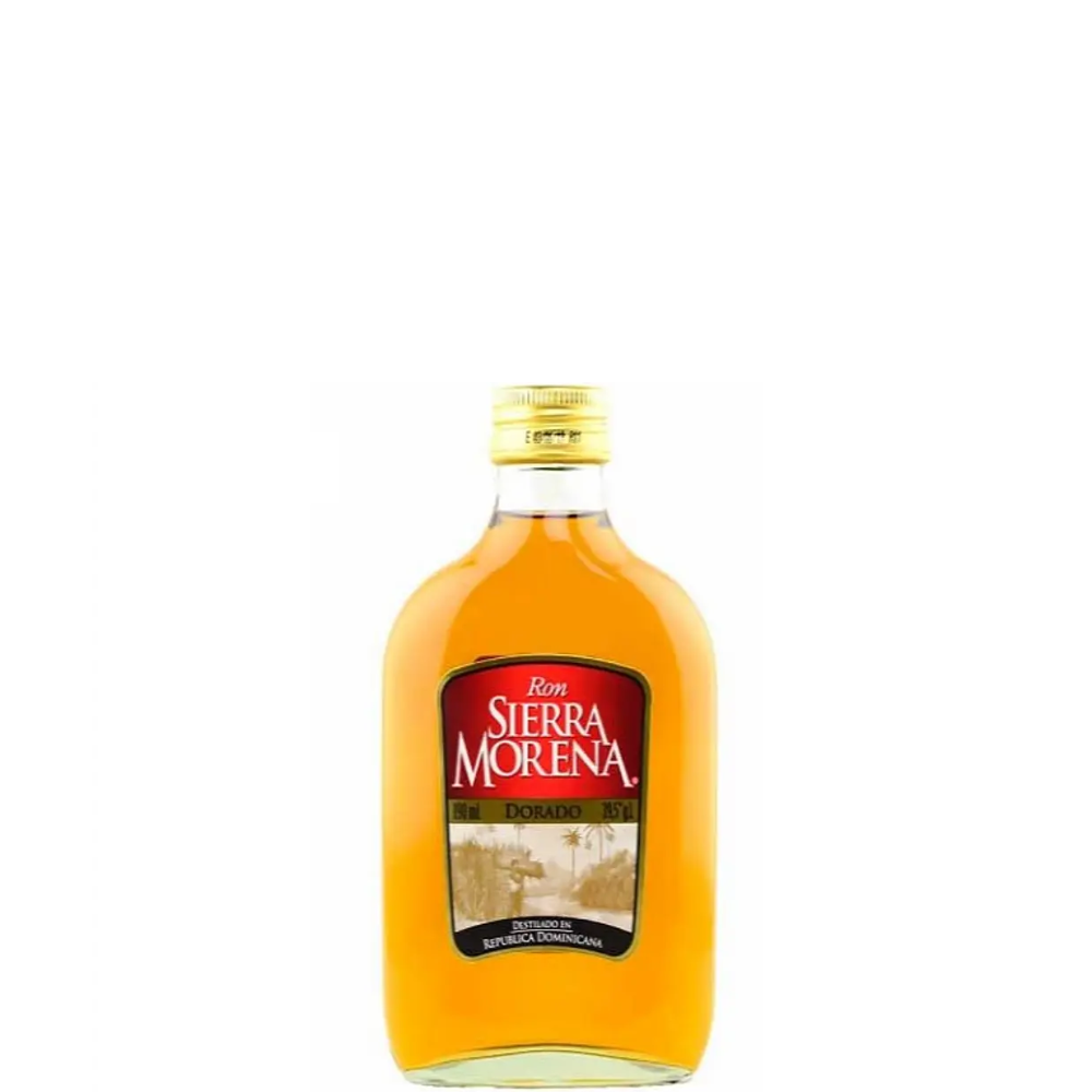 RON SIERRA MORENA DORADO PETACA 190 ML.