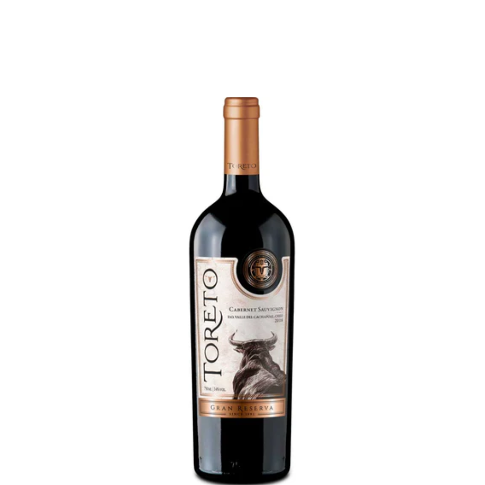 VINO TORETO GRAN RESERVA CABERNET SAUVINGNON 750 ML.