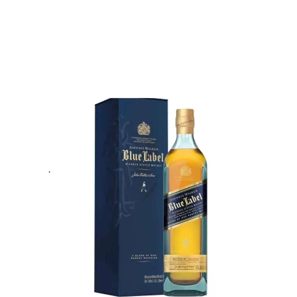 WHISKY JOHNNIE WALKER BLUE LABEL PETACA 200 ML.