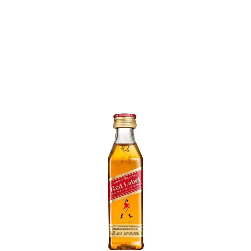 WHISKY JOHNNIE WALKER RED LABEL MINIATURA 0.50 ML.