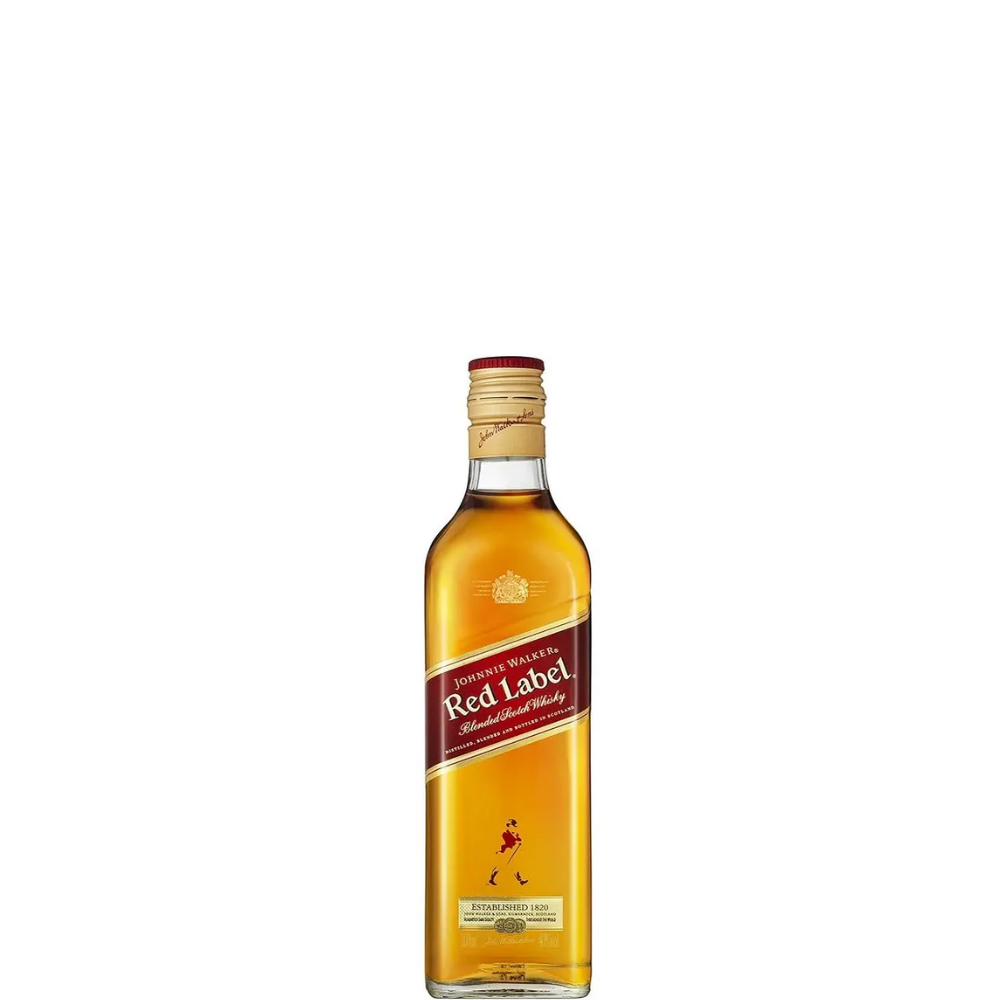 WHISKY JOHNNIE WALKER RED LABEL PETACA 200 ML.