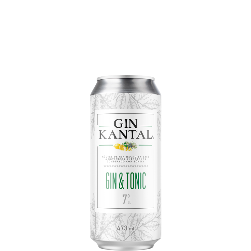 LATA GIN KANTAL TONIC 7º 473 ML. 12 UNIDADES