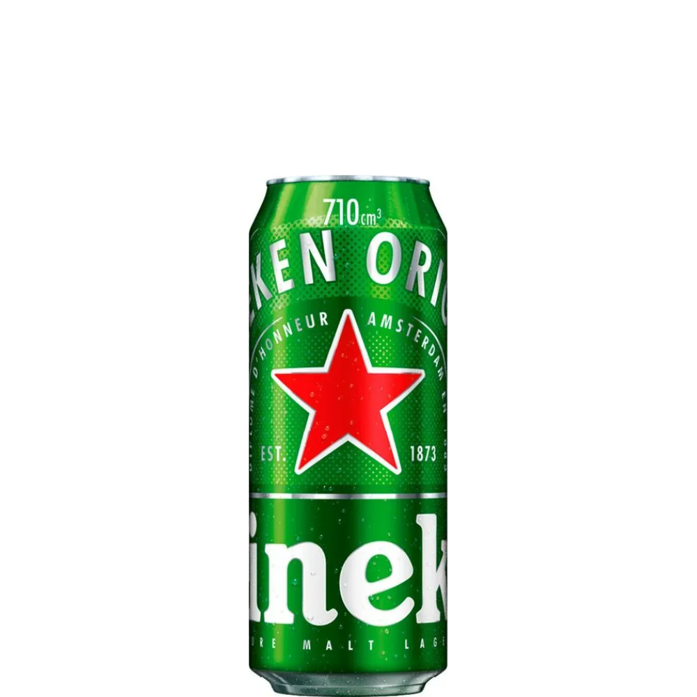 CERVEZA HEINEKEN 710 ML. 24 LATAS