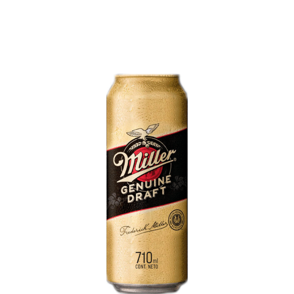 CERVEZA MILLER - 710 ML 12 LATAS